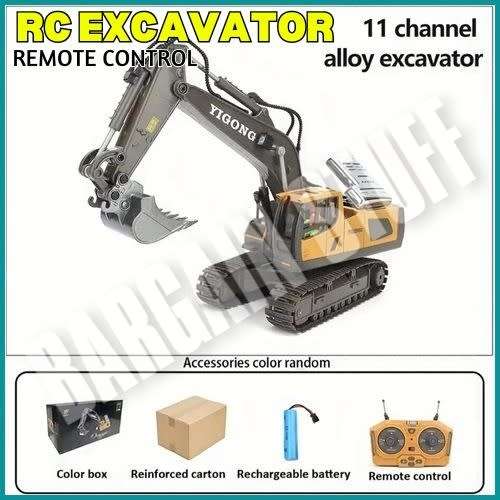 Remote Control Alloy Excavator 11 Channel 2.4Ghz