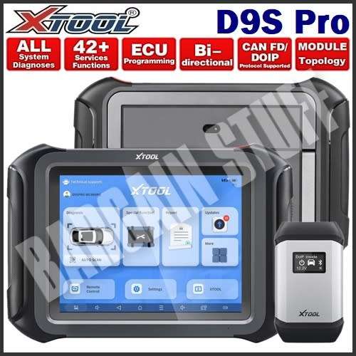 XTool D9S Pro Professional Key Programmer & Diagnostic Tool with Bi-Directional, ECU Coding