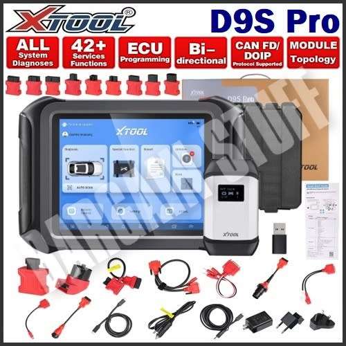 XTool D9S Pro Professional Key Programmer & Diagnostic Tool with Bi-Directional, ECU Coding