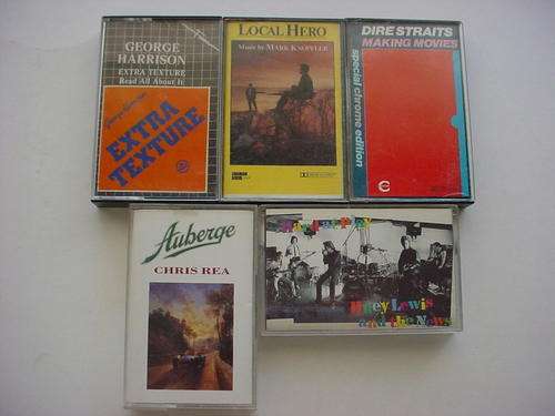 A SELECTION OF ROCK CASSETTE TAPES