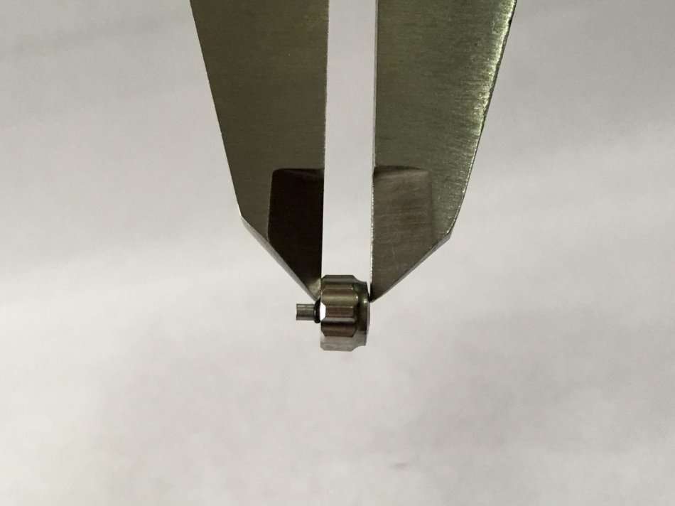 Omega watch crown - stainless steel - 6.07mm