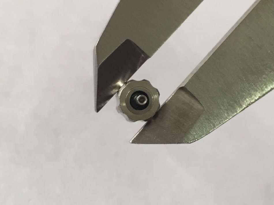 Omega watch crown - stainless steel - 6.07mm