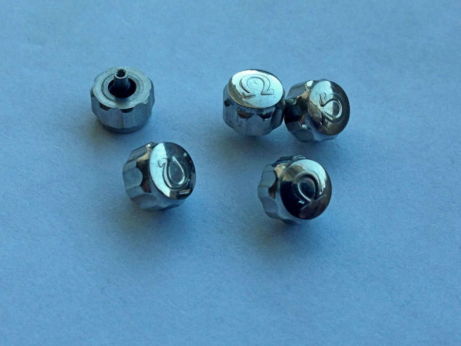 Omega watch crown - stainless steel - 6.07mm