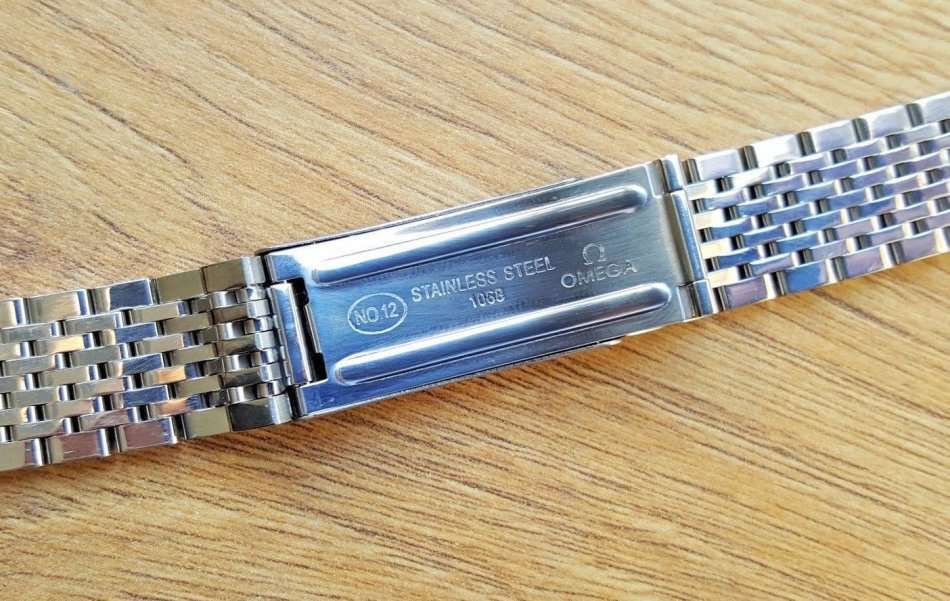 Omega no.(12)  1068 stainless steel gents watch bracelet