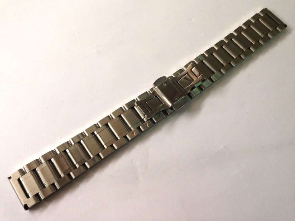 SEIKO 19MM POLISHED STAINLESS STEEL GENTS WATCH STRAP STRAIGHT END (SE-3)