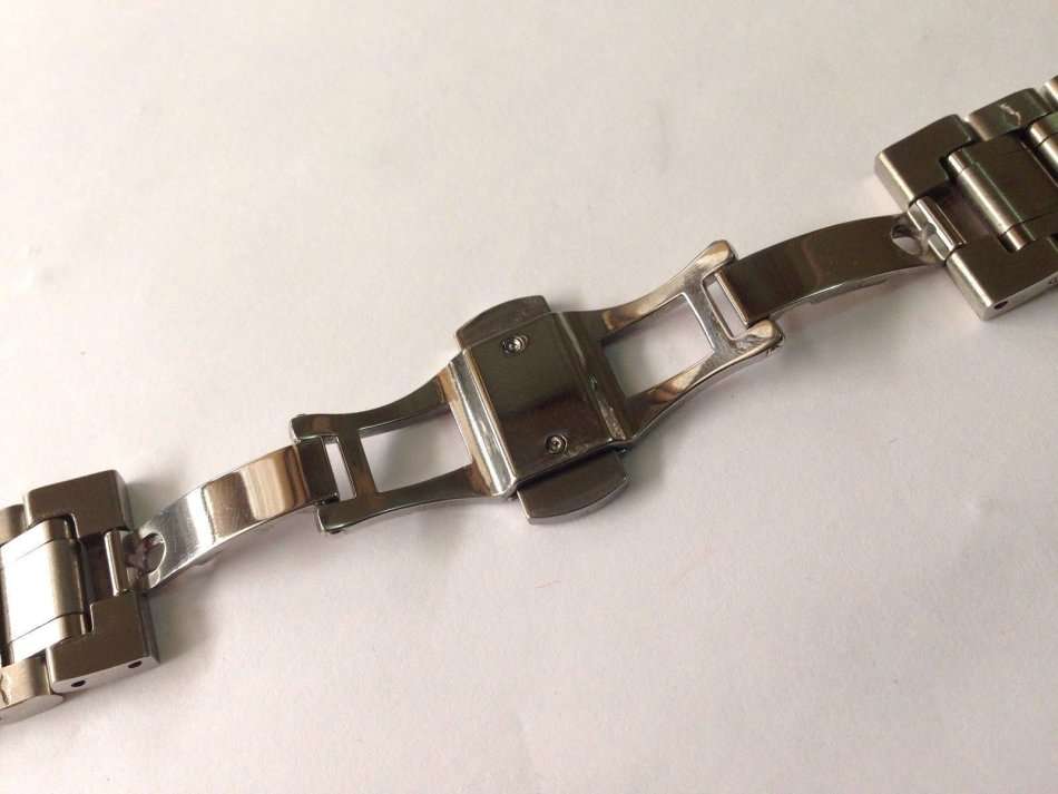 SEIKO 19MM POLISHED STAINLESS STEEL GENTS WATCH STRAP STRAIGHT END (SE-3)