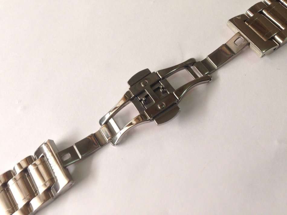 SEIKO 19MM POLISHED STAINLESS STEEL GENTS WATCH STRAP STRAIGHT END (SE-3)