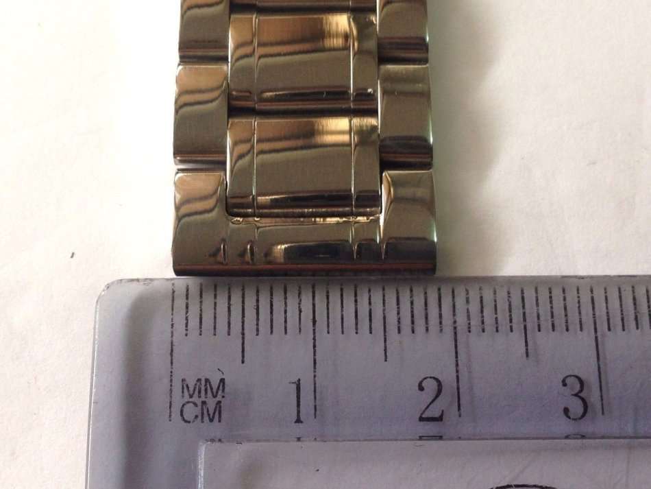 SEIKO 19MM POLISHED STAINLESS STEEL GENTS WATCH STRAP STRAIGHT END (SE-3)