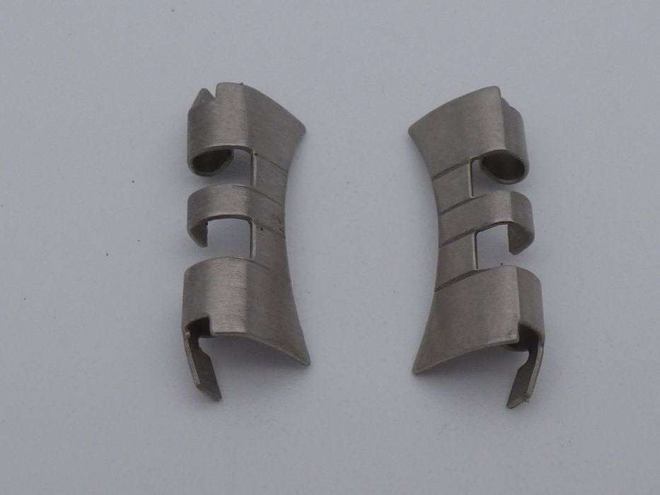 SEIKO 18MM POLISHED STAINLESS STEEL GENTS WATCH STRAP  - CURVED END LINKS