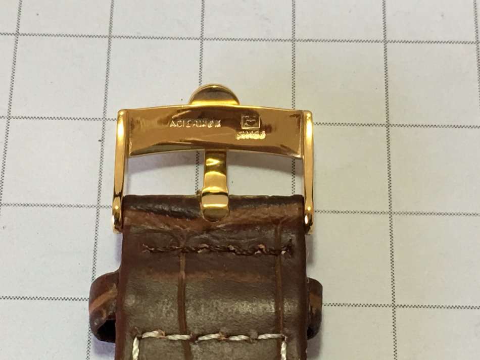 Omega 20mm brown leather gents watch strap