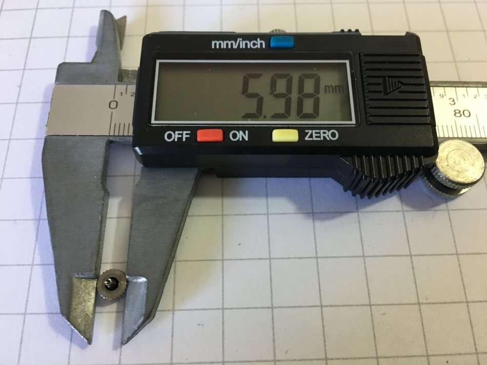 Omega watch crown - stainless steel - 6.0mm