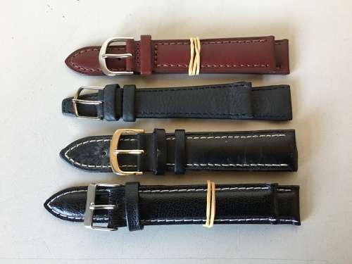 18mm geniune leather straps - 8 two piece straps