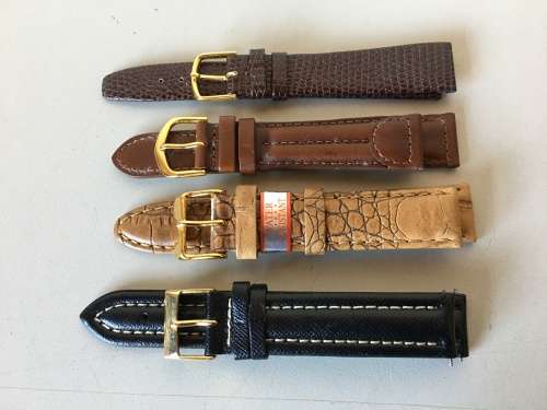 18mm geniune leather straps - 8 two piece straps