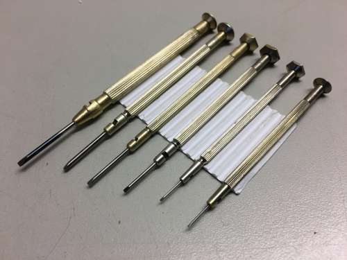 Watchmakers screwdrivers