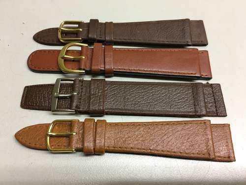 20mm geniune leather straps - 8 two piece straps