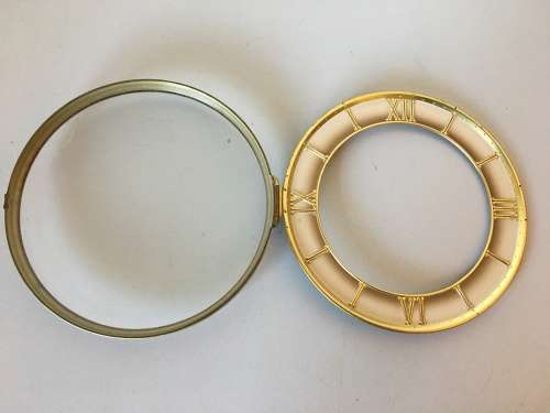 148mm clock dial with hinged frame & glass