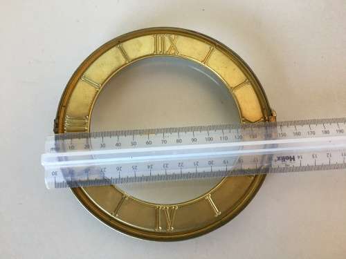 148mm clock dial with hinged frame & glass