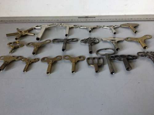 Clock winding keys - 20 pieces