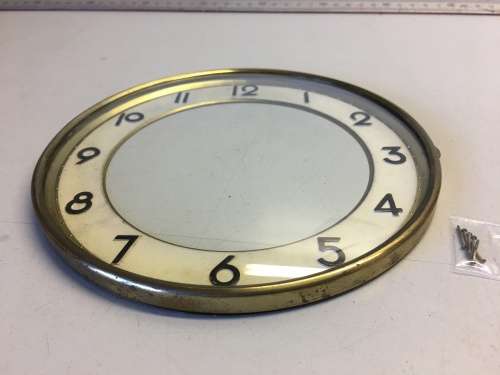 158mm clock dial with hinged frame & glass