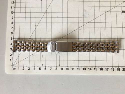 SEIKO - 20mm stainless steel watch bracelet