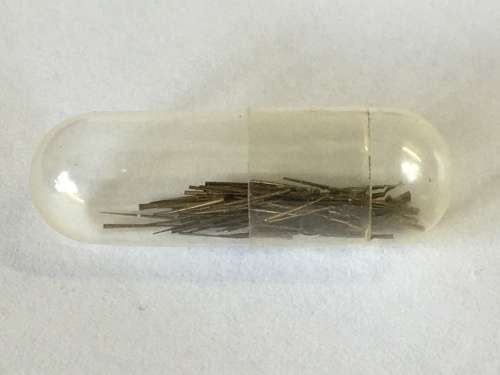 Micro-size brass taper pins - 100 pieces