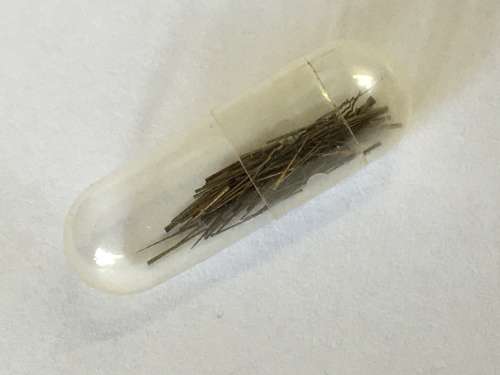 Micro-size brass taper pins - 100 pieces