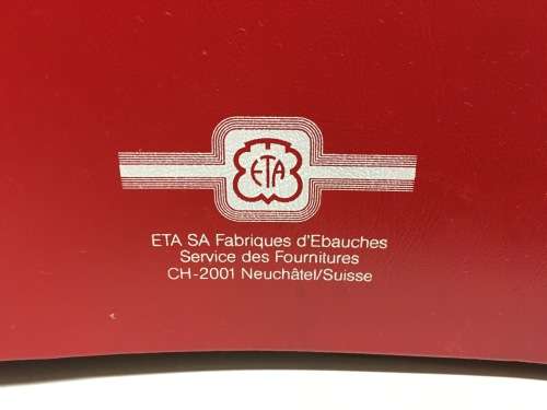 ETA watch movement parts catalogue