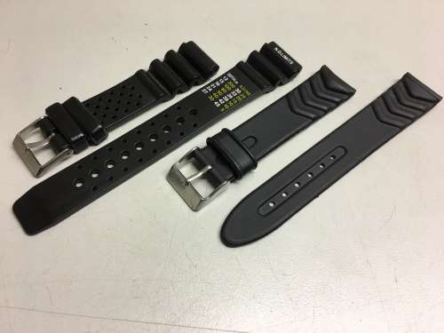 2 black straps for divers watch - 20mm - #4