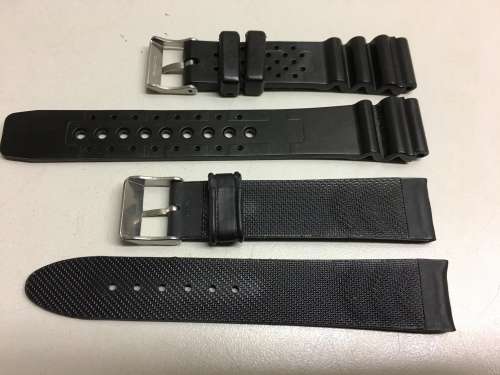 2 black straps for divers watch - 20mm - #4
