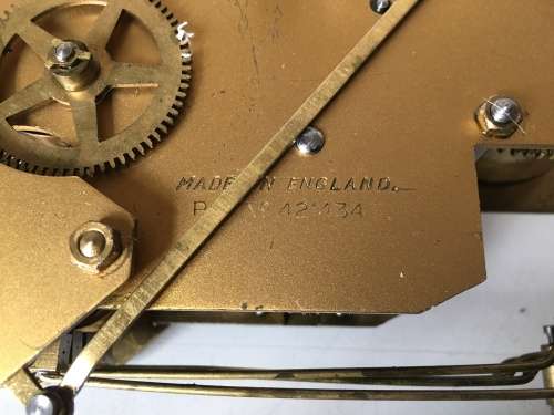 English clock movement - parts/repair