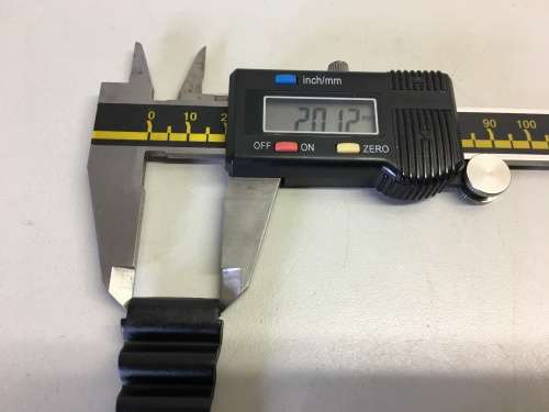 2 black straps for divers watch - 20mm - #8