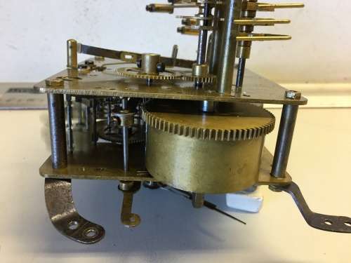 German mantle clock movement - 13cm - parts/repair