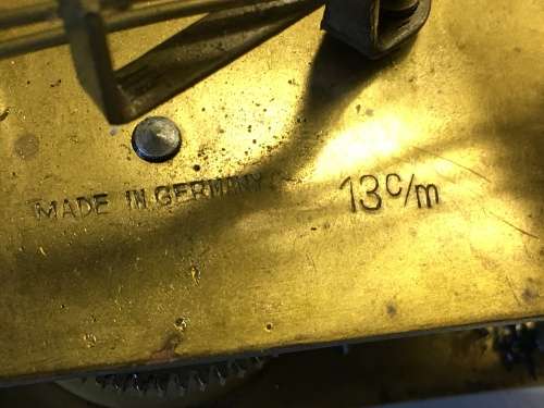 German mantle clock movement - 13cm - parts/repair