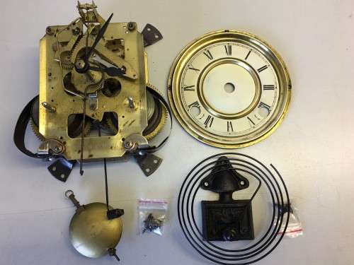 Antique wall clock - project/some repairs required
