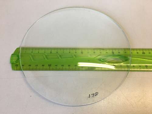 178mm convex clock glass