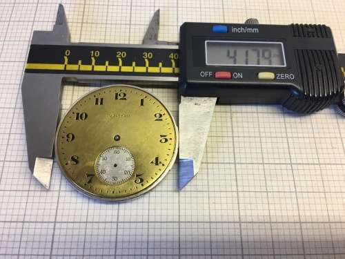 WALTHAM - 42mm pocket watch dial - #5
