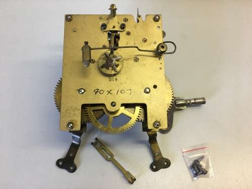 90 x 107mm  clock movement - parts repair