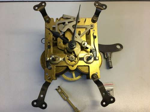 90 x 107mm  clock movement - parts repair