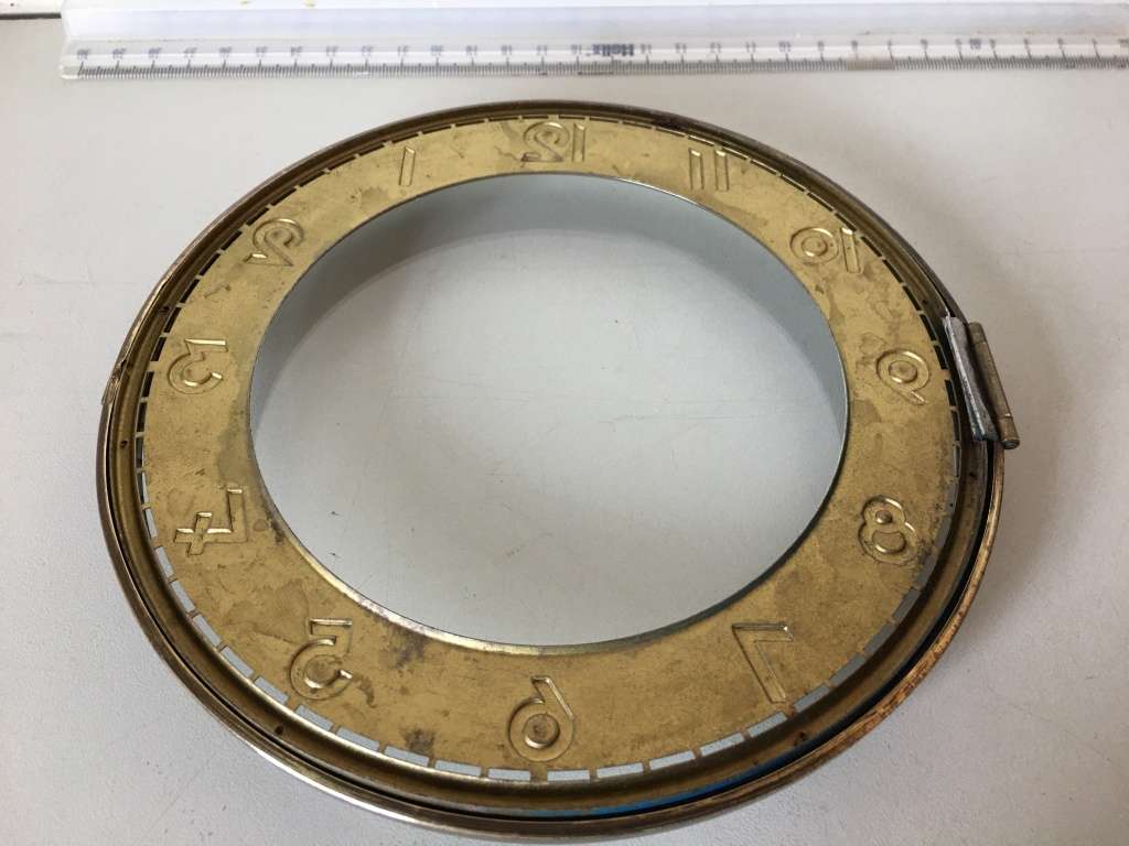 275mm clock dial & frame with convex clock glass