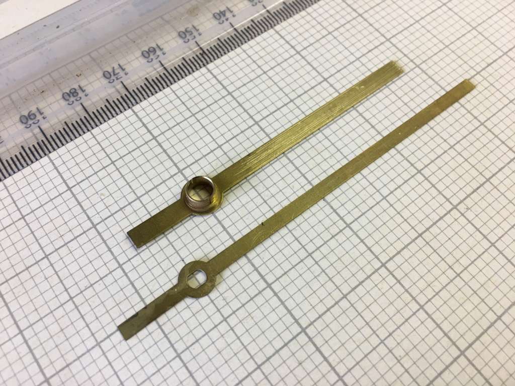 Brass hour & minute hands for clock #29