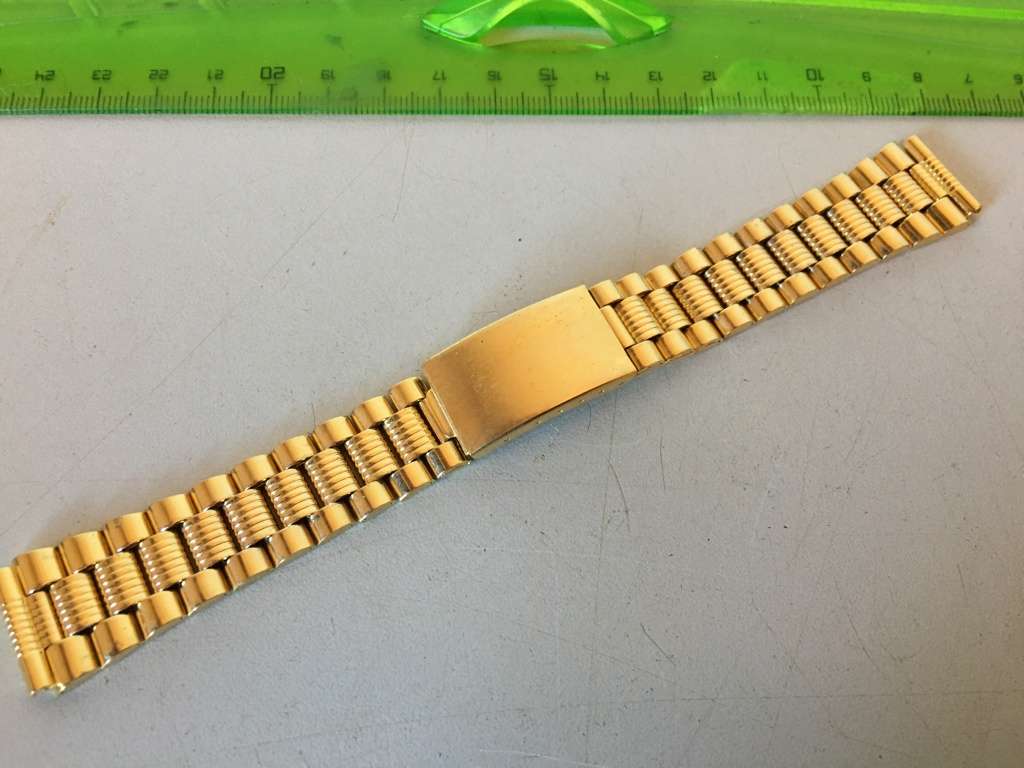 18mm gold color stainless steel bracelet #30