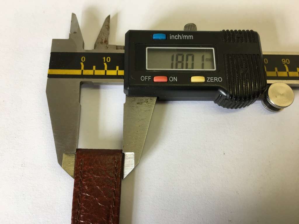 18mm leather watch strap