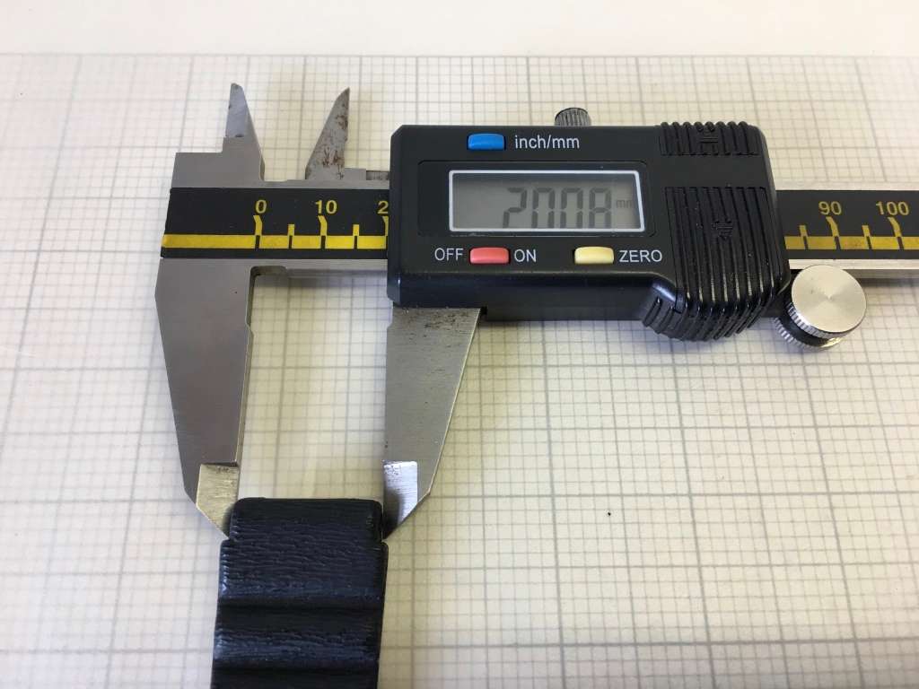 Black strap for divers watch - 20mm