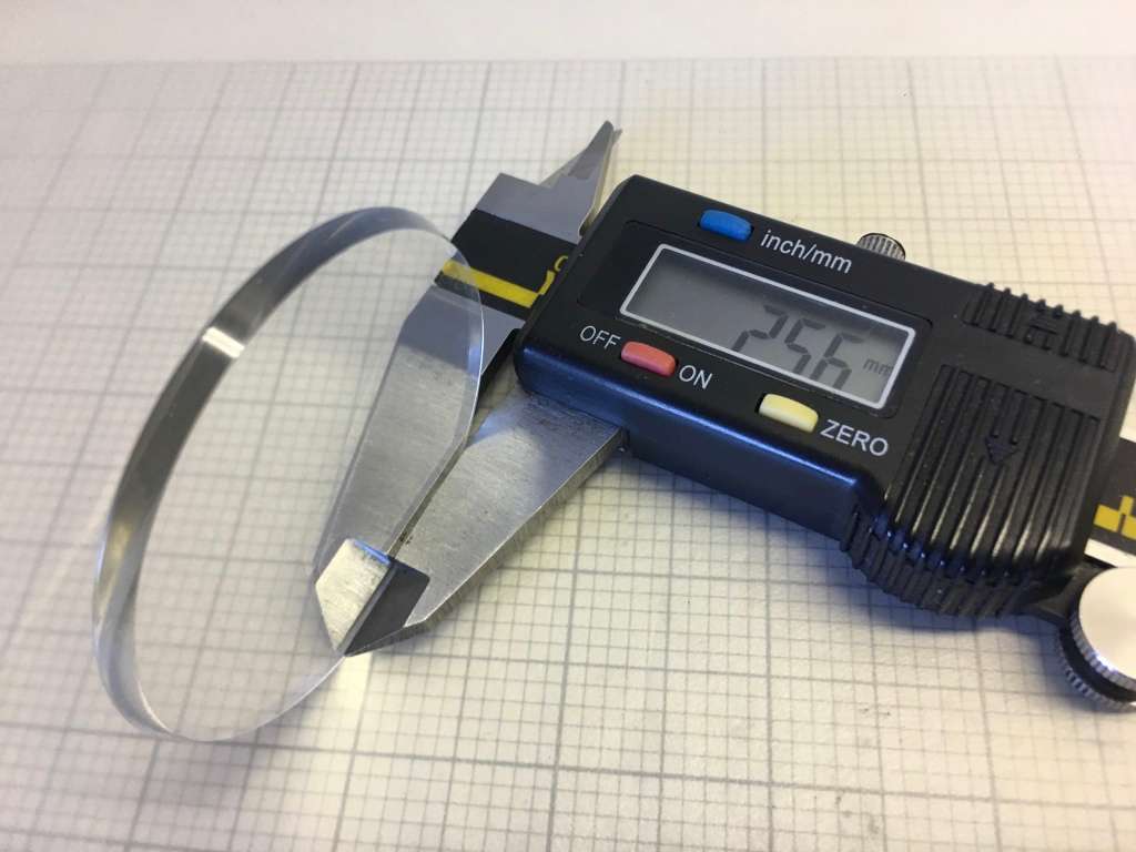 47.9mm pocket watch crystal- flat