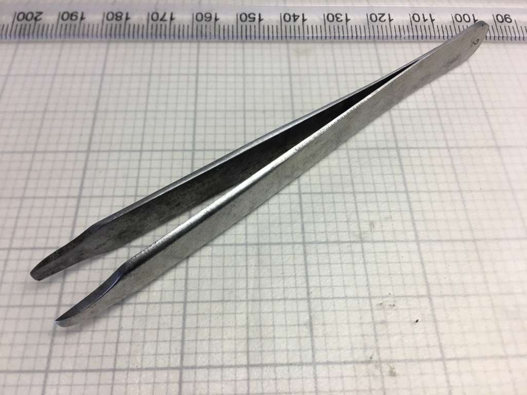 Watchmakers flat end tweezers