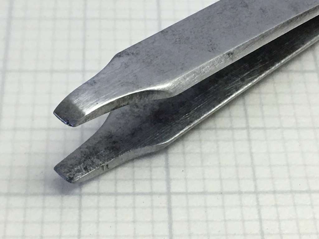 Watchmakers flat end tweezers