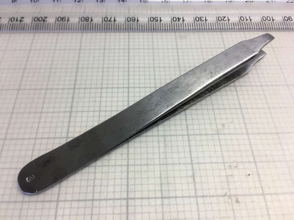 Watchmakers flat end tweezers