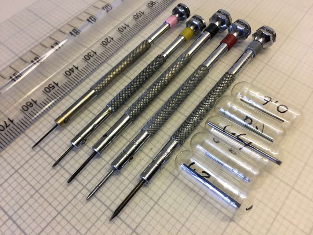 Watchmakers screwdrivers