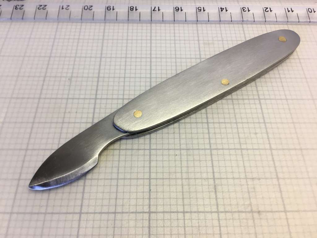 Watch case back opener knife