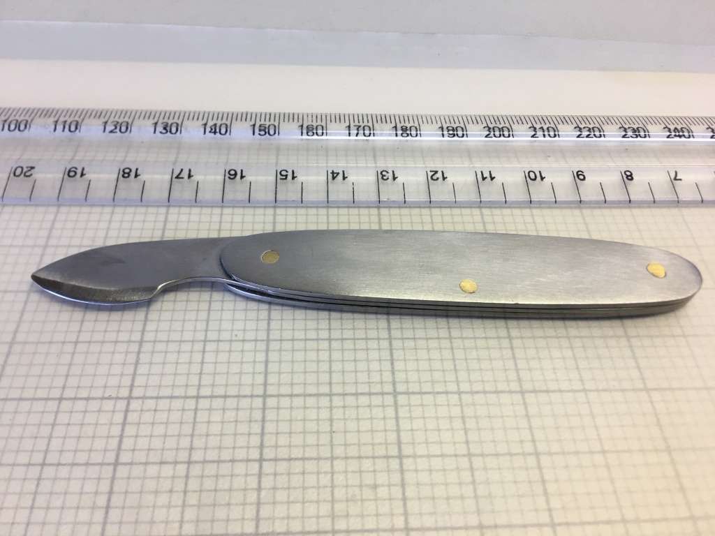 Watch case back opener knife